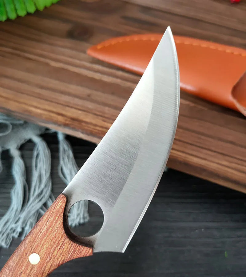 Hammered Forged Kitchen Knives Stainless Steel Butcher Boning Knife Sharp Household Meat Cleaver Vegetable Slicing Knife