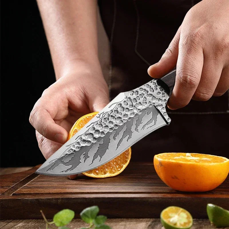 Kitchen Knife Stainless Steel Chef Knife Meat Cleaver Butcher Knife Forged Knife Boning Knife Barbecue Meat Cooking Knife