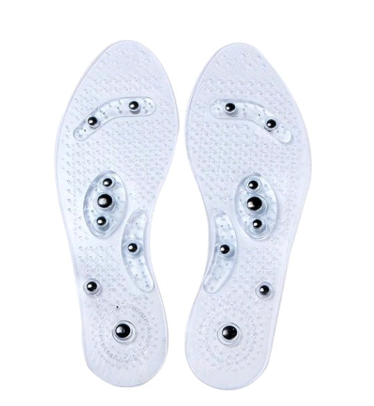 Magnet Magnetic Plus Elastomer Transparent Silicone Massage Insole Health Massage Insole Magnetic Therapy Anti-fatigue