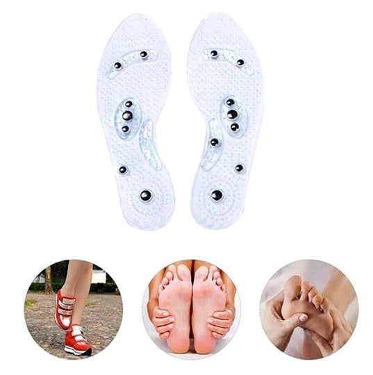 Magnet Magnetic Plus Elastomer Transparent Silicone Massage Insole Health Massage Insole Magnetic Therapy Anti-fatigue