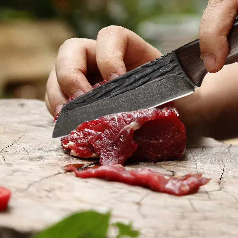 Handmade Forged Stainless Steel Kitchen Chef Boning Knifes Fishing Knife Meat Cleaver Butcher Knife Meat Cleaver Knives