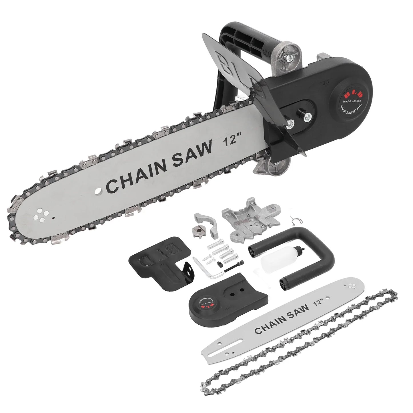 Chainsaw Converter Set High Carbon Steel Electric Bracket for Angle Grinder Woodworking Tool