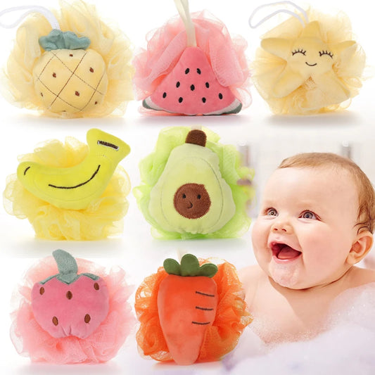 Cute Bath Lily Bubbles Shower Ball Baby Women Bathroom SPA Foamer Ball for Shampoo Body Wash Bubbles Bath Shower Accessories