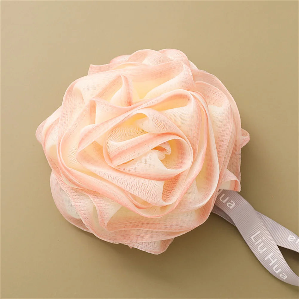 Rose Soft Mesh Exfoliating Bath Cleaner