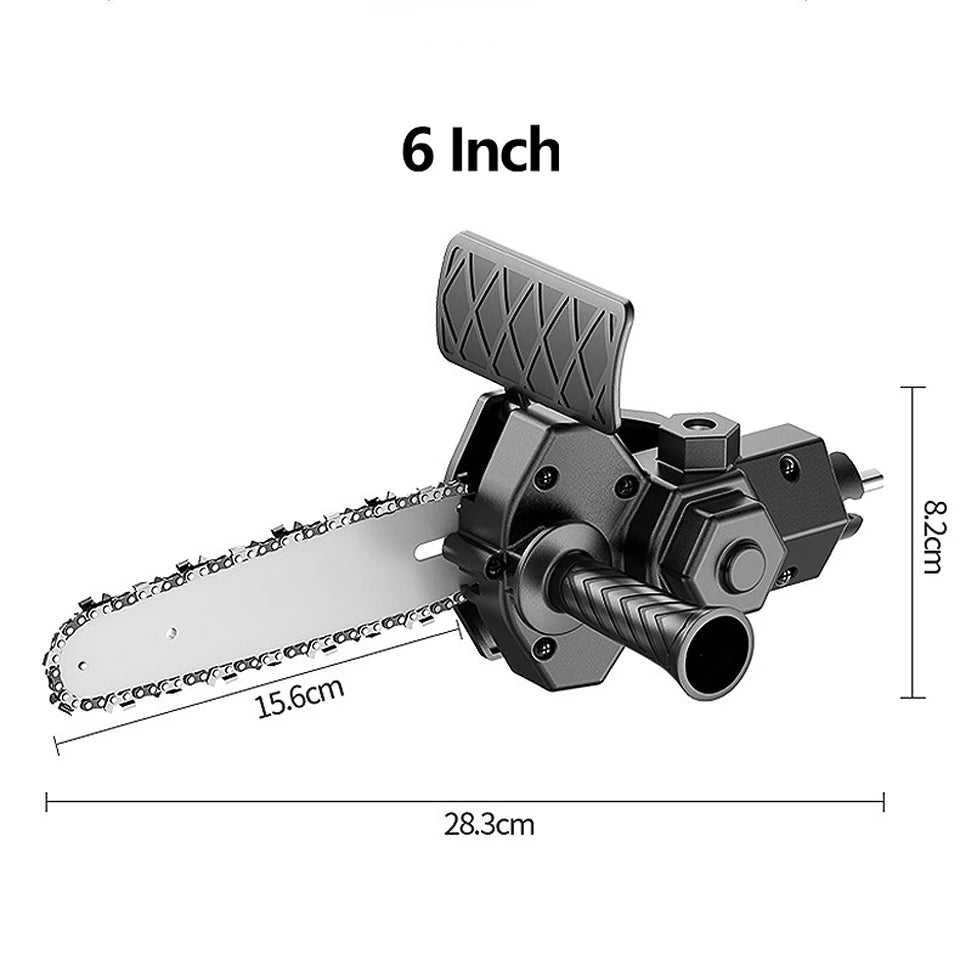 6 inch Electric Drill Modified To Electric Chainsaw adapter Tool Portable Conversion Head Kits Electric Chainsaws Converter