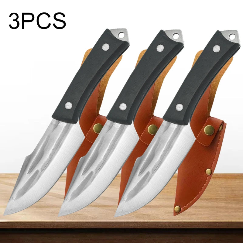 Professional Chef Knives Kitchen Boning Knife Stainless Steel Outdoor Hand Forged Knife Slicing Fishing Butcher Meat Cleaver