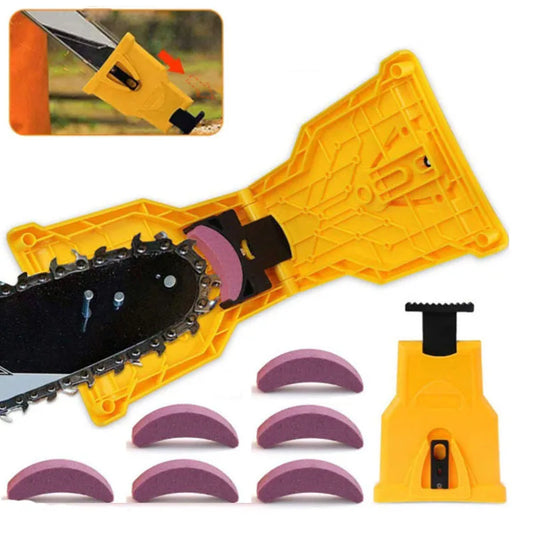 Portable Chainsaw Teeth Sharpener Portable Sharpen Chain Saw Bar-Mount Fast Grinding Sharpening Chainsaw Chain Woodworking Tools