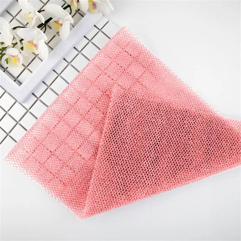 Woven Breathable Mesh Exfoliating Bath Ball with Elastic Strap 1~4PCS