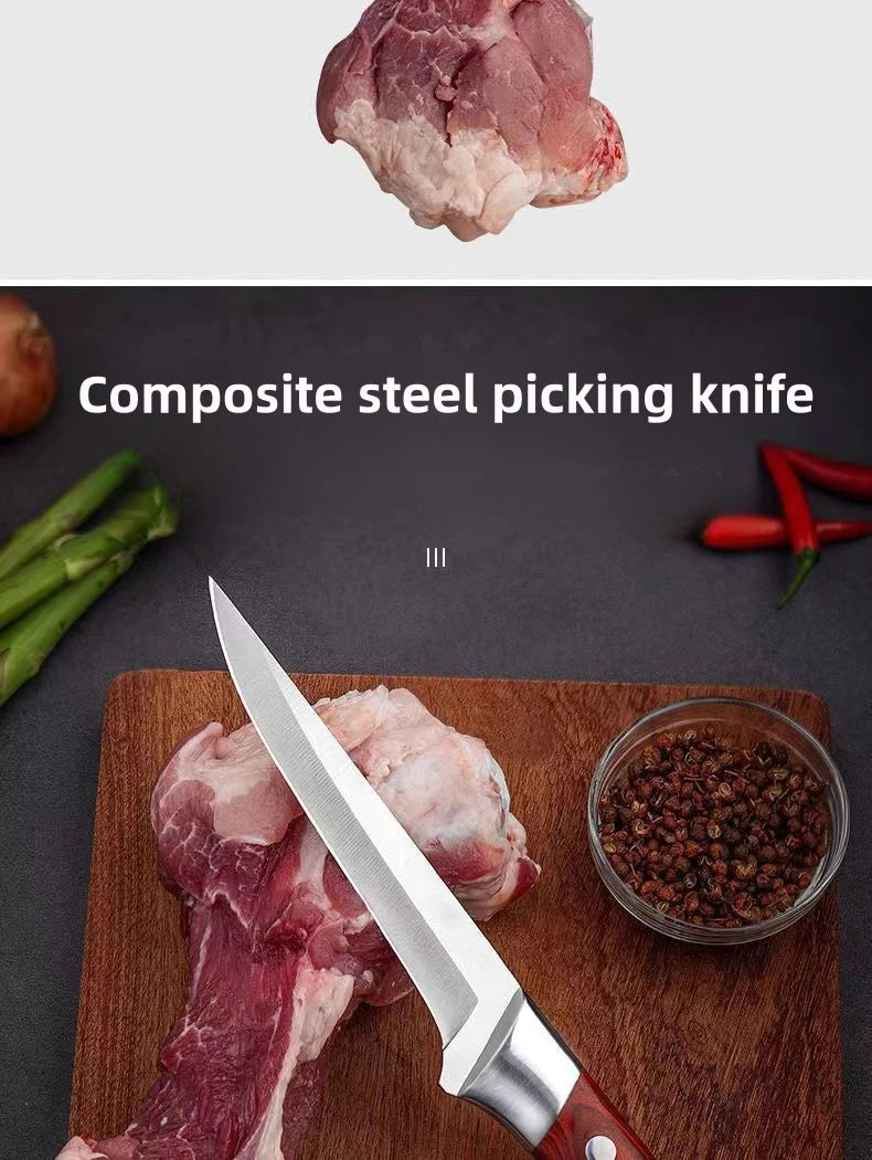 Professional Meat Butcher Knives Bone Thick Bone Knife Kitchen Boning Handmade Forged Srbian Chef Special Knife