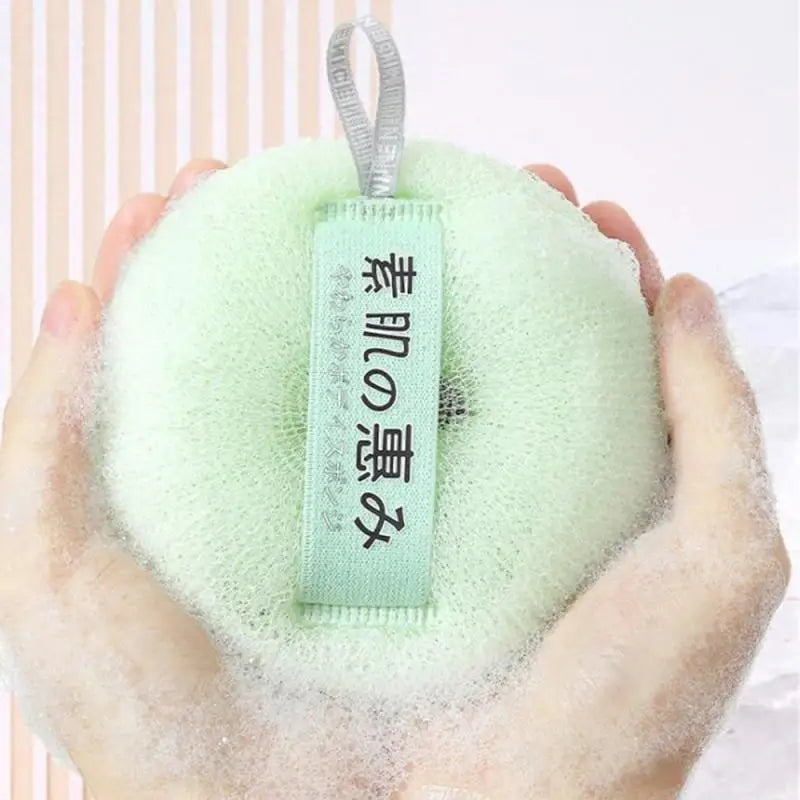 Woven Breathable Mesh Exfoliating Bath Ball with Elastic Strap 1~4PCS