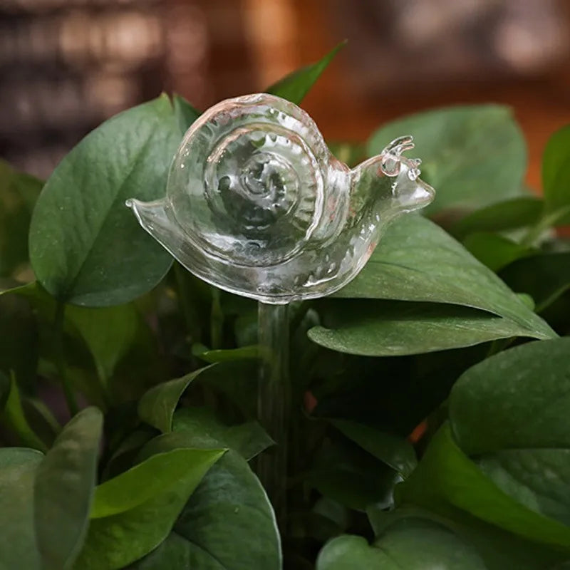 Automatic Plant  Watering Device Animal Shape Self Watering Ball Clear Glass Aqua Bulbs Flowerpot Drip Irrigation Device