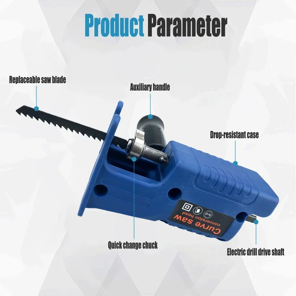 Reciprocating Saw Adapter For Electric Drill