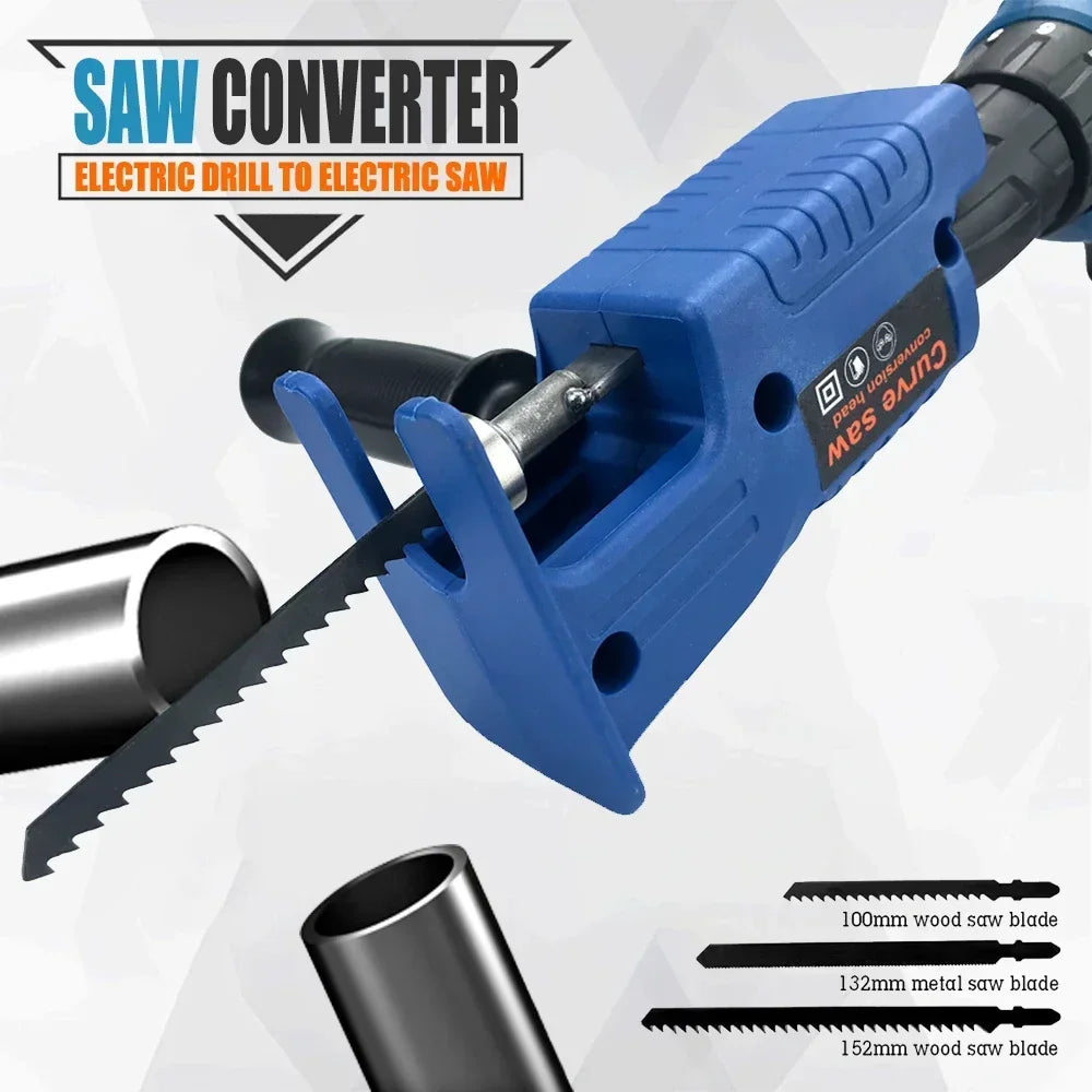 Reciprocating Saw Adapter For Electric Drill