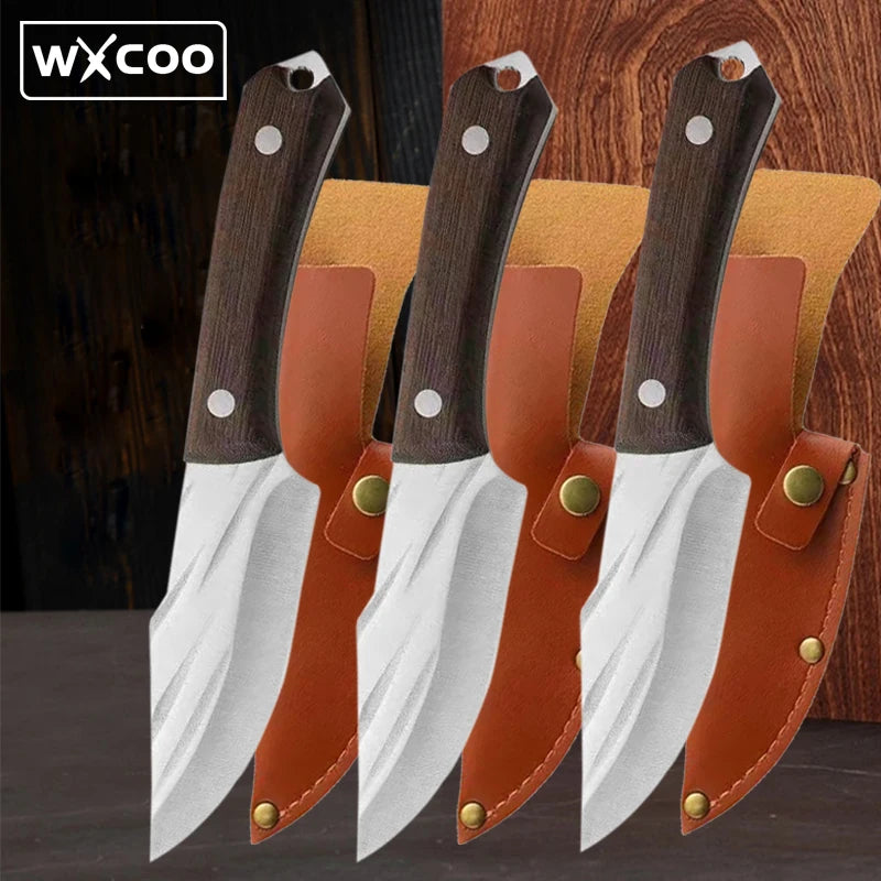 Professional Chef Knives Kitchen Boning Knife Stainless Steel Outdoor Hand Forged Knife Slicing Fishing Butcher Meat Cleaver