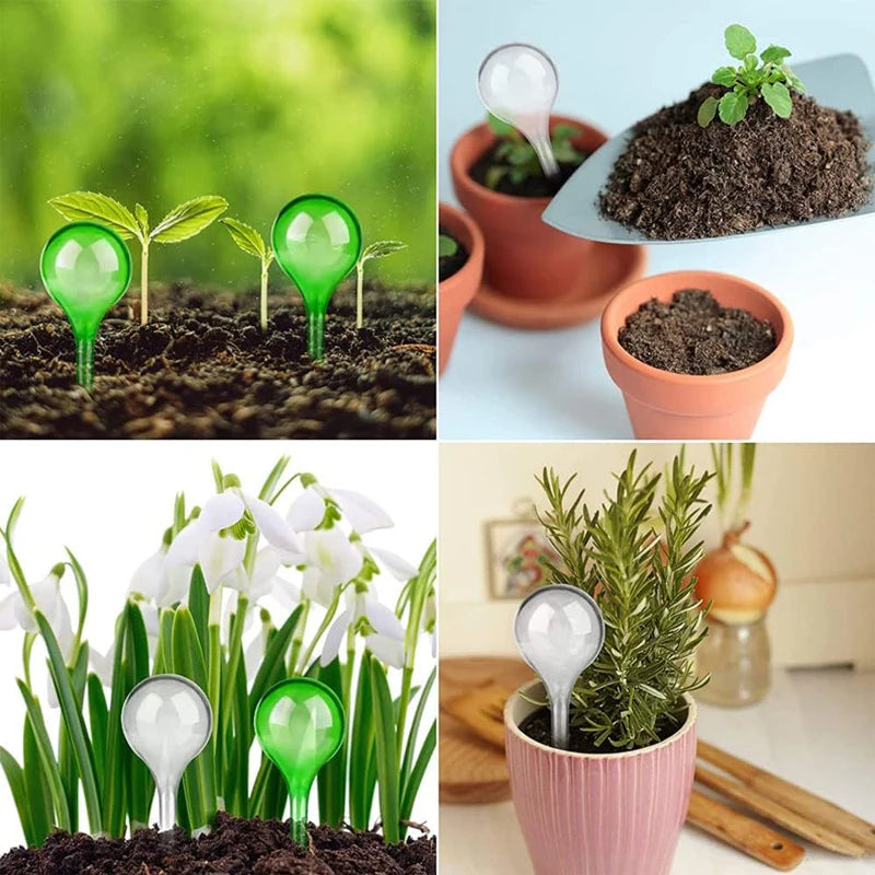 5Pcs Automatic Plant Self Watering Water Feeder Plastic Ball Indoor Outdoor Flowers Water Cans Flowerpot Drip Irrigation Device