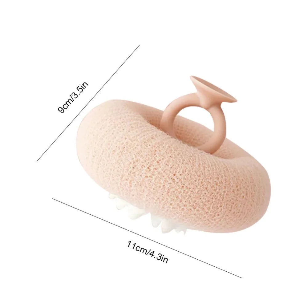 Sunflower Bath Ball Super Soft Bath Ball With Suction Cup Soft Sponge Multifunctional Exfoliate Gentle Home Bathing Accessories