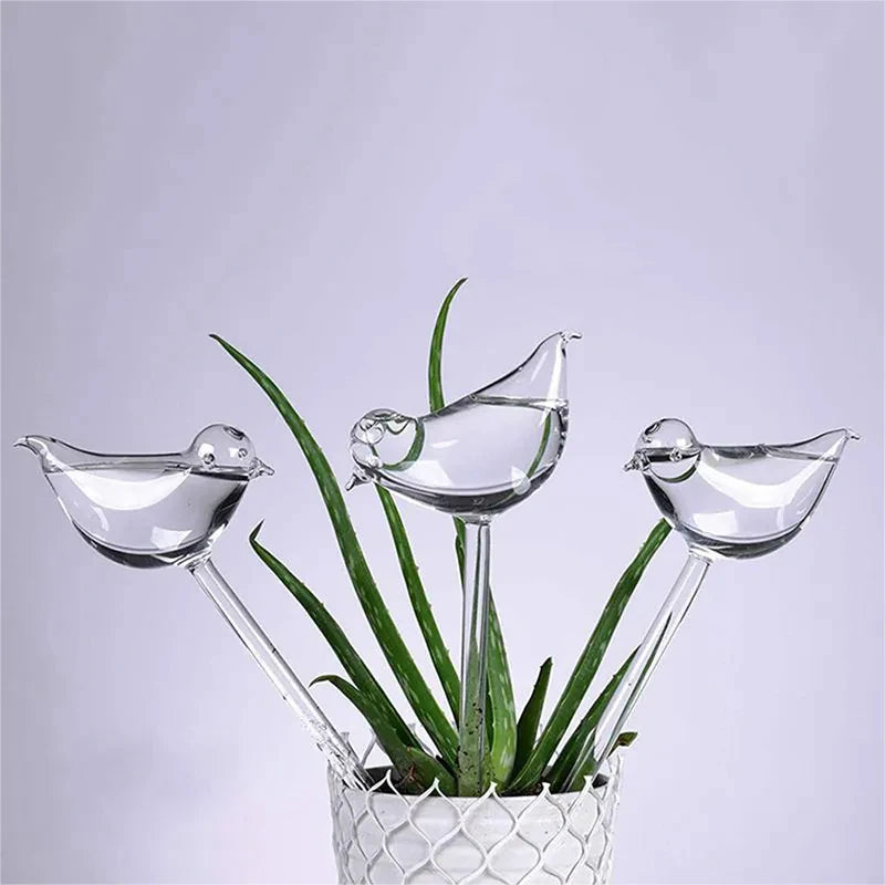 Automatic Plant Watering Bulbs Self Watering Ball/Bird Shape Water Device Drip Irrigation System for Home Garden Flower Plants