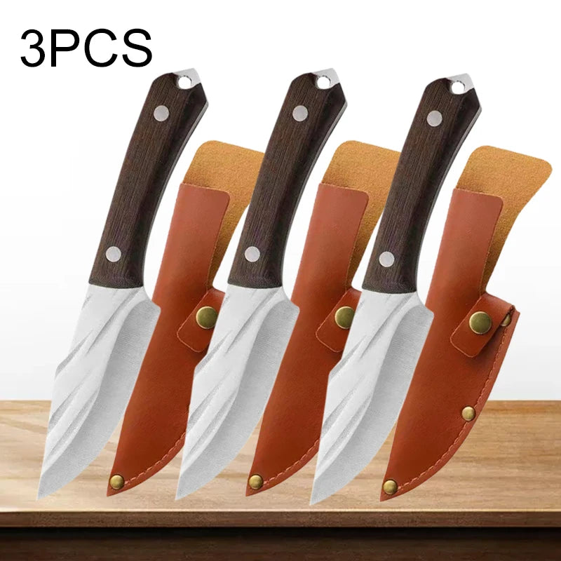 Professional Chef Knives Kitchen Boning Knife Stainless Steel Outdoor Hand Forged Knife Slicing Fishing Butcher Meat Cleaver