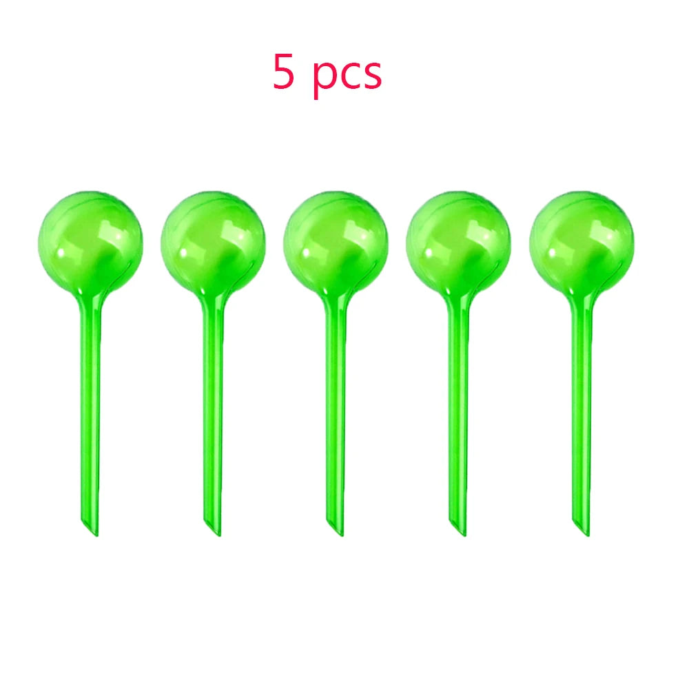 5Pcs Automatic Plant Self Watering Water Feeder Plastic Ball Indoor Outdoor Flowers Water Cans Flowerpot Drip Irrigation Device