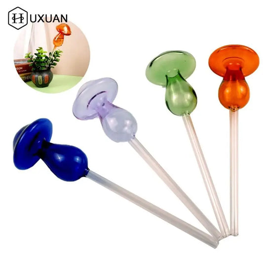 Automatic Plant Watering Bulbs Self Watering Globes Glass Mushroom Shape Plant Waterer Plant Water Device Drip Irrigation System